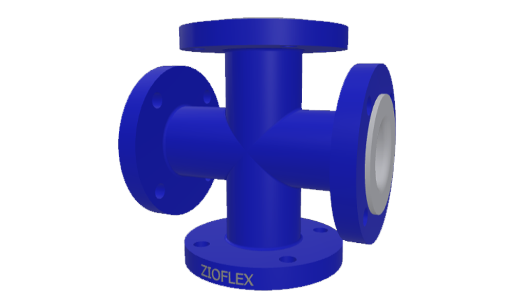 PTFE Lining Cross Tee